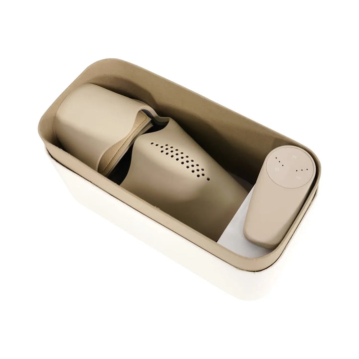 Dermfix FreeGlow LED face mask and remote in storage case